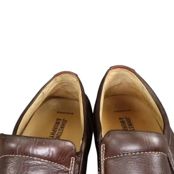 Johnston & Murphy Shoes Mens 9.5 Slip On Loafer Classic Leather Comfort Barlow